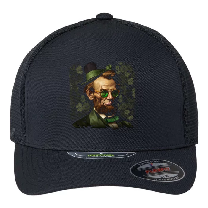 St. Patrick Irish Abraham Lincoln Flexfit Unipanel Trucker Cap