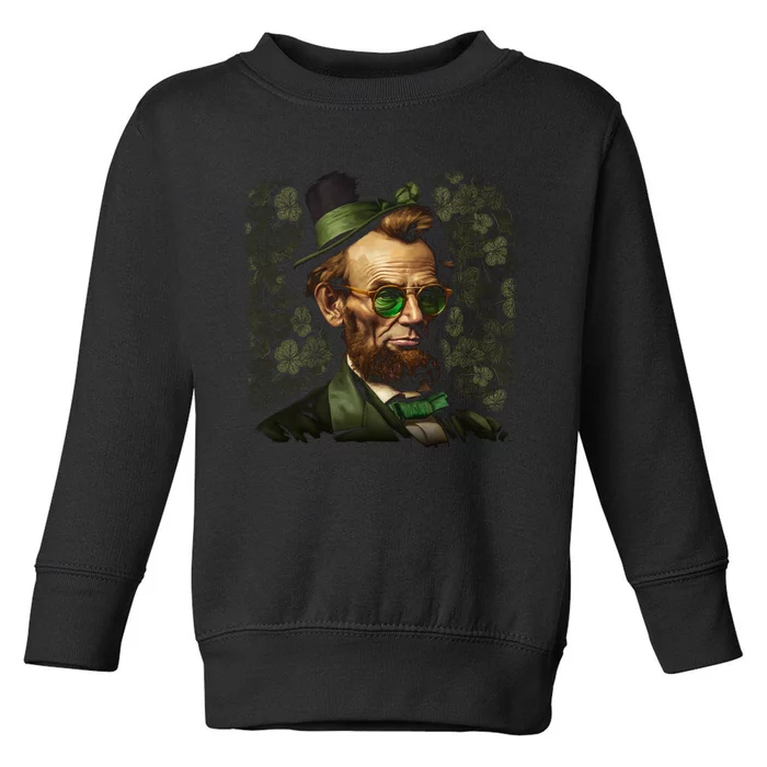 St. Patrick Irish Abraham Lincoln Toddler Sweatshirt