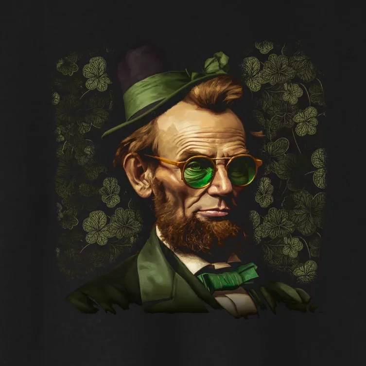 St. Patrick Irish Abraham Lincoln Women's Crop Top Tee