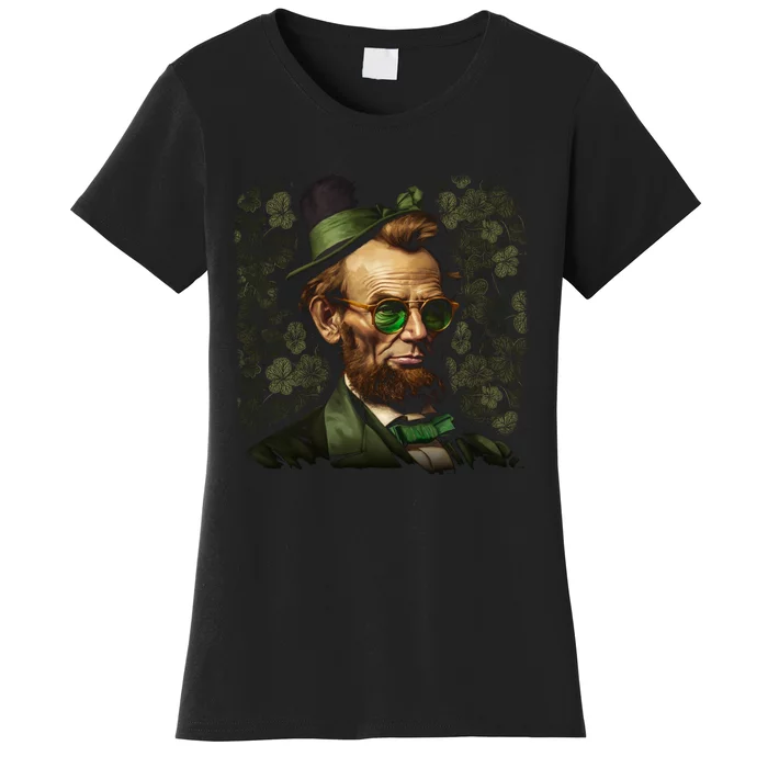 St. Patrick Irish Abraham Lincoln Women's T-Shirt