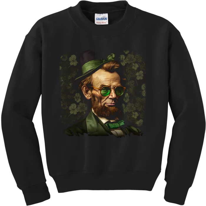 St. Patrick Irish Abraham Lincoln Kids Sweatshirt