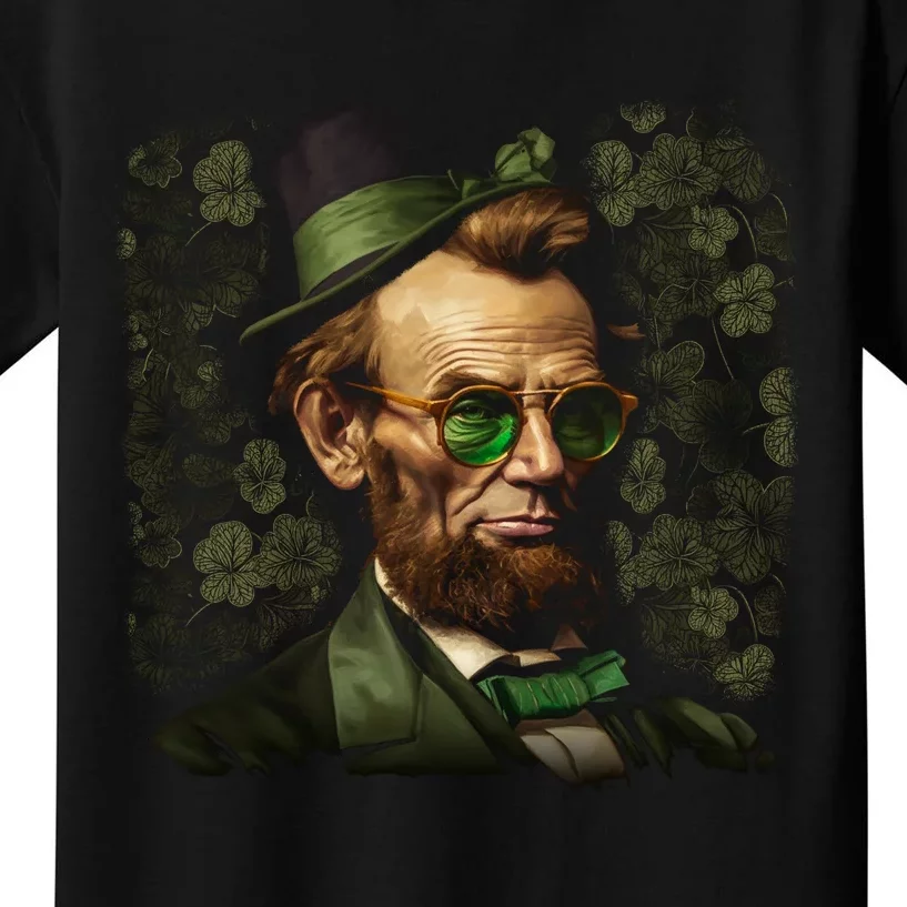 St. Patrick Irish Abraham Lincoln Kids T-Shirt