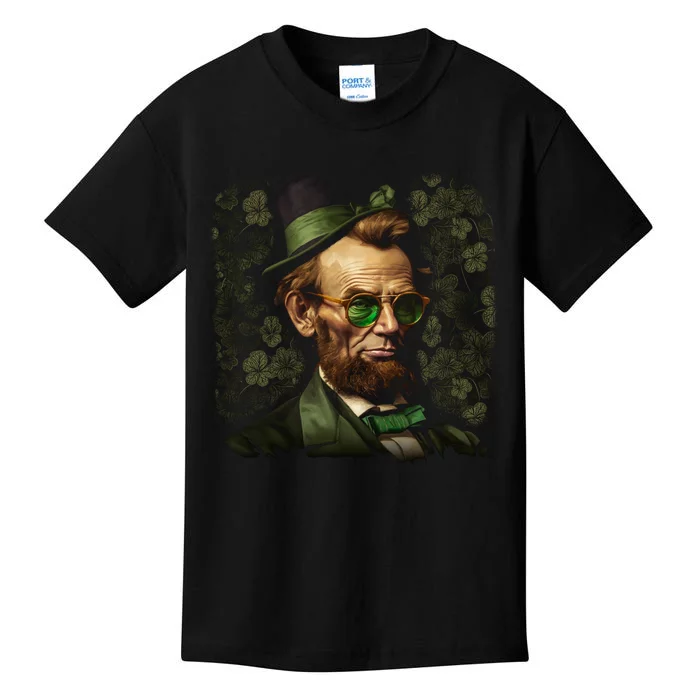 St. Patrick Irish Abraham Lincoln Kids T-Shirt