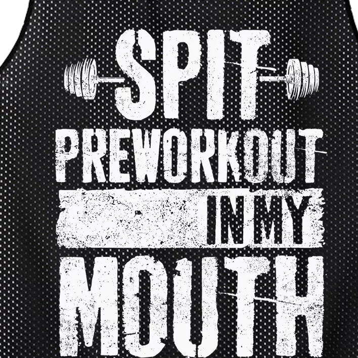 Spit Preworkout In My Mouth Funnys Wo Mesh Reversible Basketball Jersey Tank