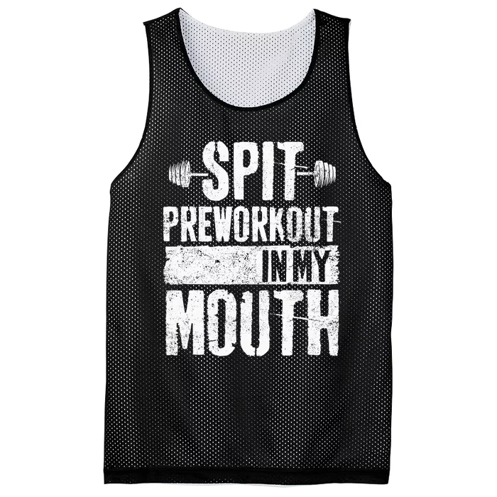 Spit Preworkout In My Mouth Funnys Wo Mesh Reversible Basketball Jersey Tank