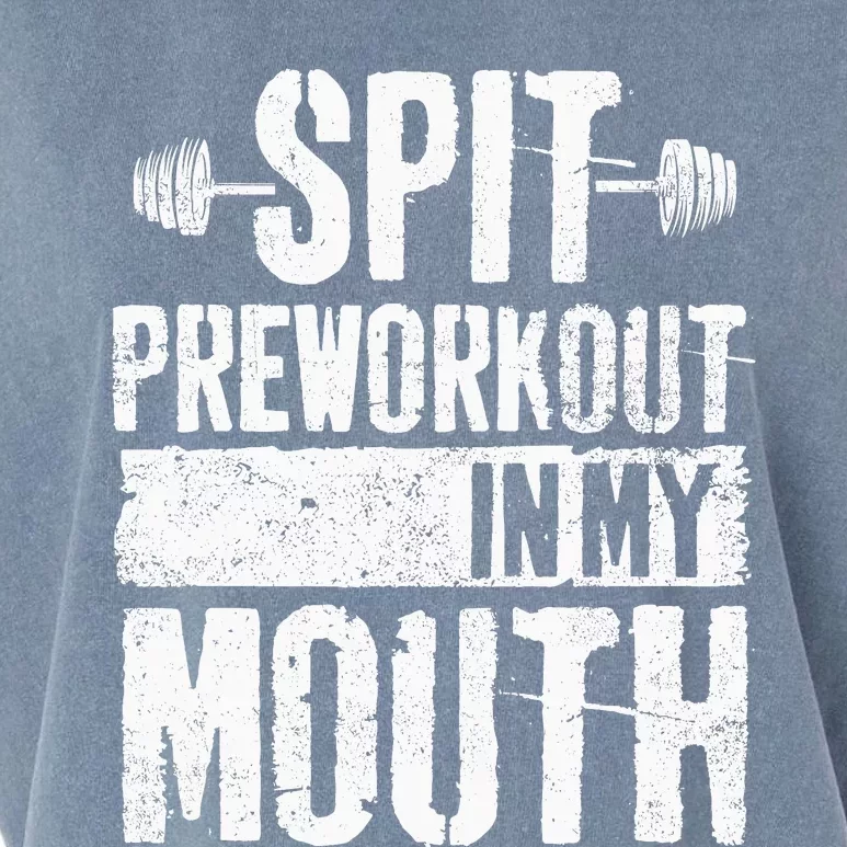 Spit Preworkout In My Mouth Funnys Wo Garment-Dyed Women's Muscle Tee