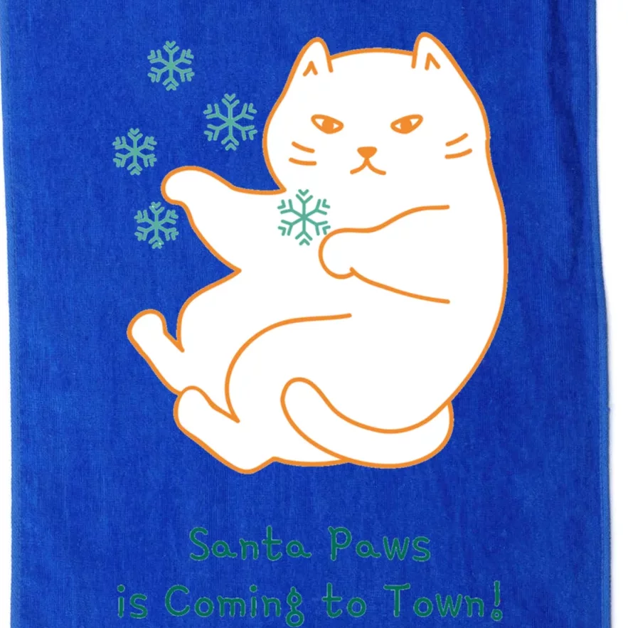 Santa Paws Is Coming To Town Great Gift Platinum Collection Golf Towel