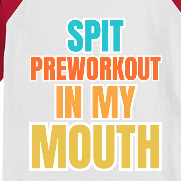 Spit Preworkout In My Mouth Kids Colorblock Raglan Jersey