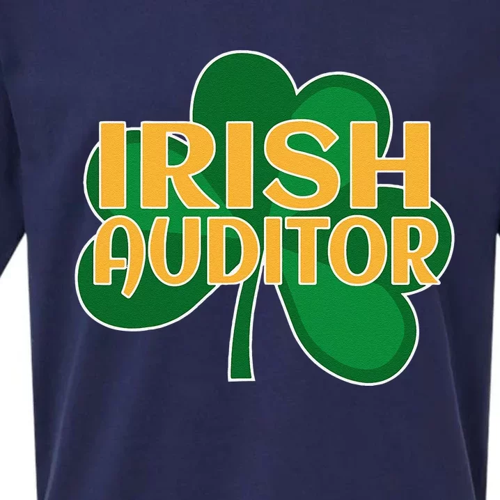 St. Patrick's Irish Auditor Shamrock Clover Sueded Cloud Jersey T-Shirt