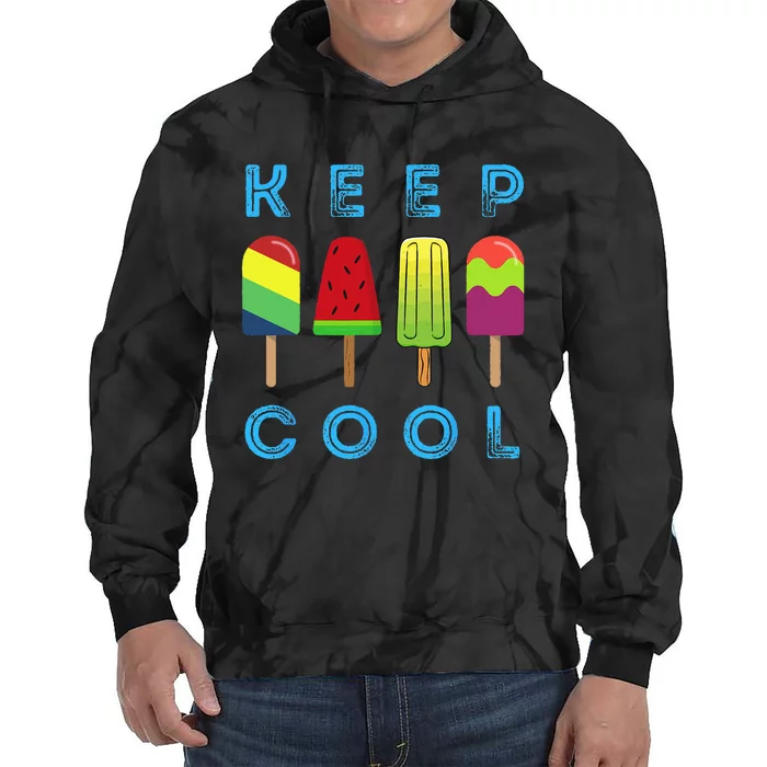 Summer Popsicle Ice Popsicle Lolly Cool Tie Dye Hoodie