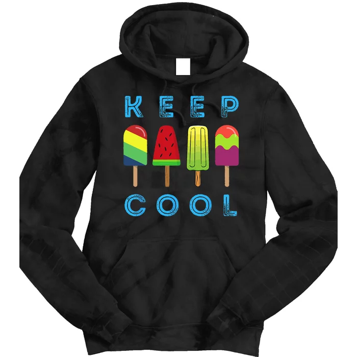 Summer Popsicle Ice Popsicle Lolly Cool Tie Dye Hoodie