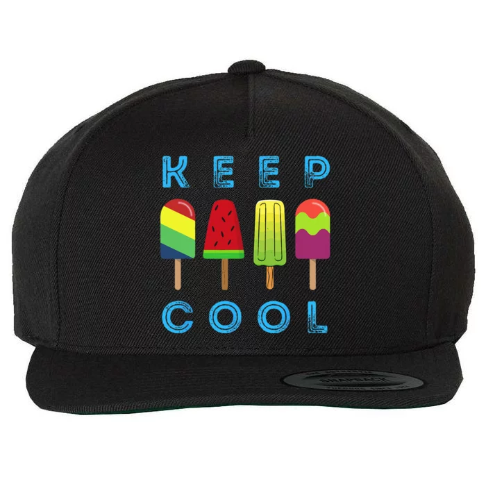 Summer Popsicle Ice Popsicle Lolly Cool Wool Snapback Cap