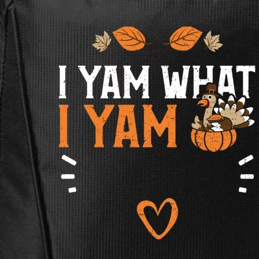 Sweet Potatoe: I Yam What I Yam Thanksgiving Great Gift City Backpack