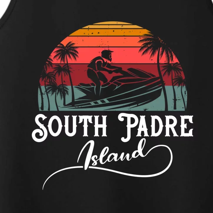 South Padre Island Jet Ski Lover Great Gift Performance Tank