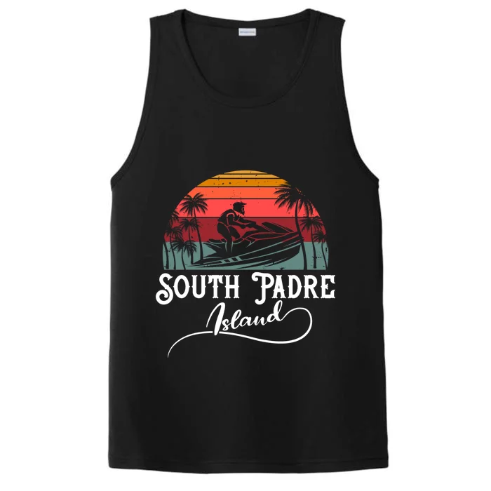 South Padre Island Jet Ski Lover Great Gift Performance Tank