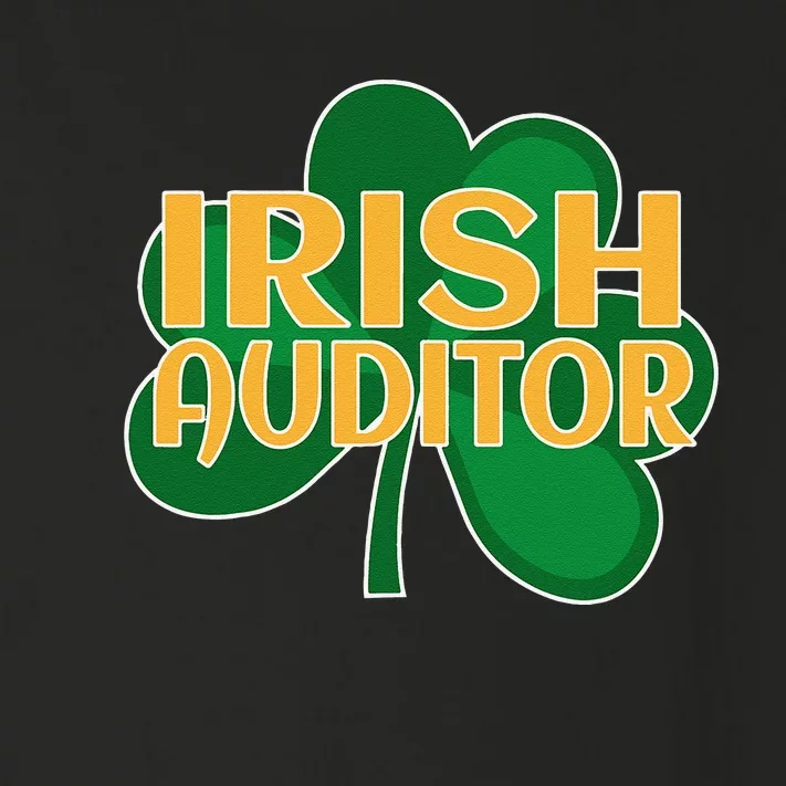 St. Patrick's Irish Auditor Shamrock Clover Toddler Long Sleeve Shirt