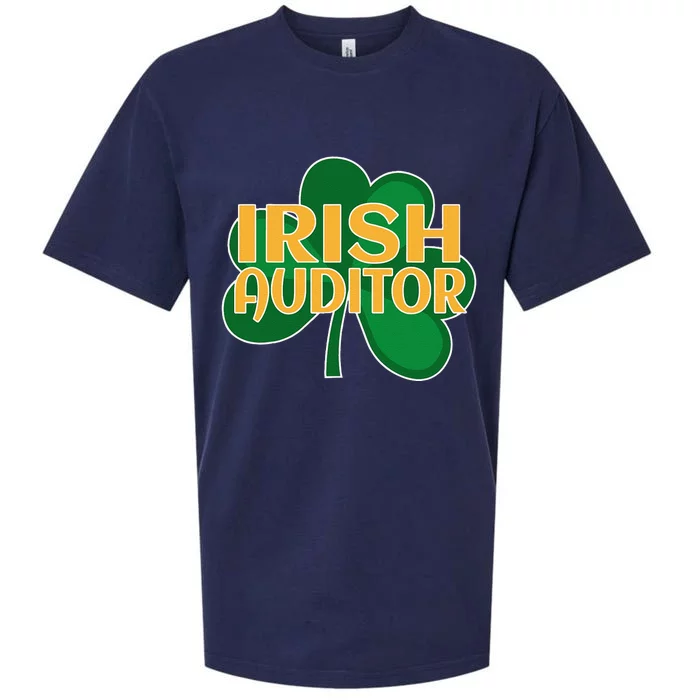 St. Patrick's Irish Auditor Shamrock Clover Sueded Cloud Jersey T-Shirt