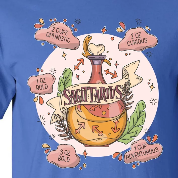 Sagittarius Potion Ingredients Funny Magical Astrology Gift Tall T-Shirt