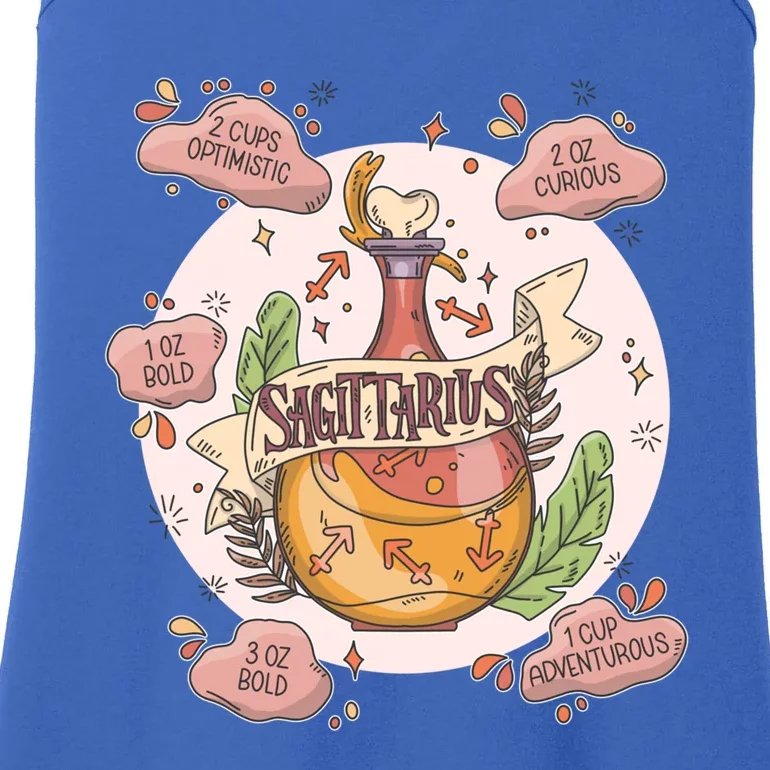 Sagittarius Potion Ingredients Funny Magical Astrology Gift Ladies Essential Tank