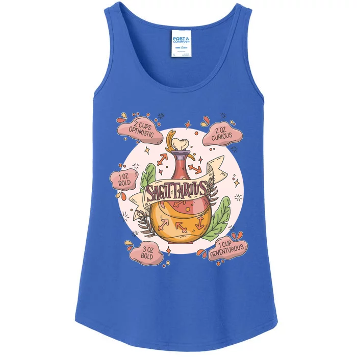 Sagittarius Potion Ingredients Funny Magical Astrology Gift Ladies Essential Tank