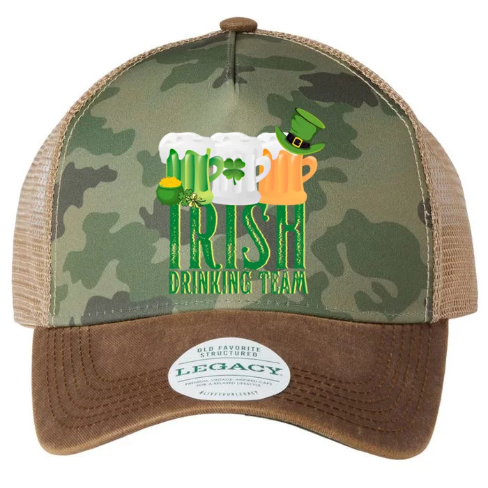 St Patrick's Irish Beer Ing Team Ireland Flag Clover Gift Legacy Tie Dye Trucker Hat