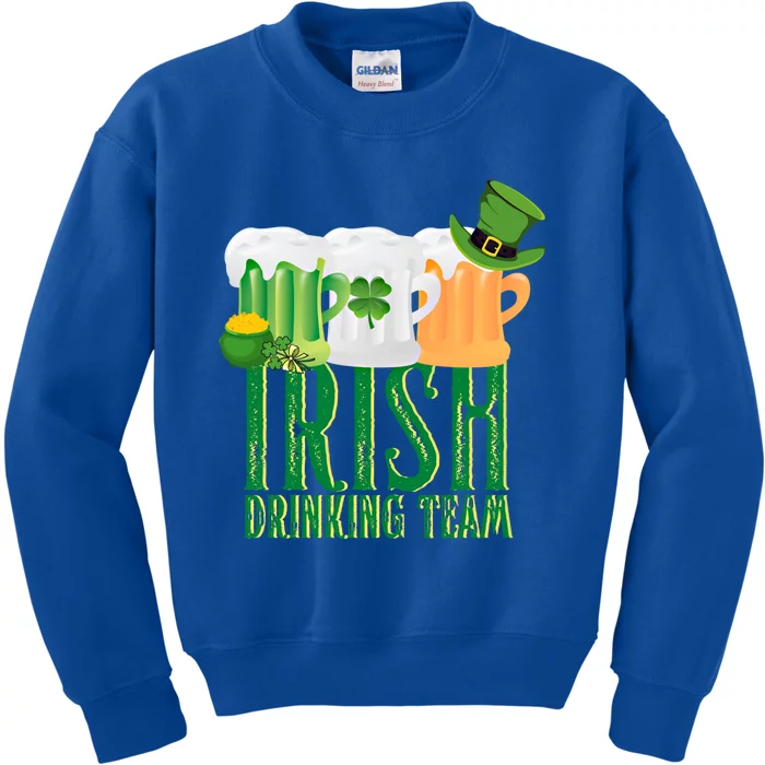 St Patrick's Irish Beer Ing Team Ireland Flag Clover Gift Kids Sweatshirt