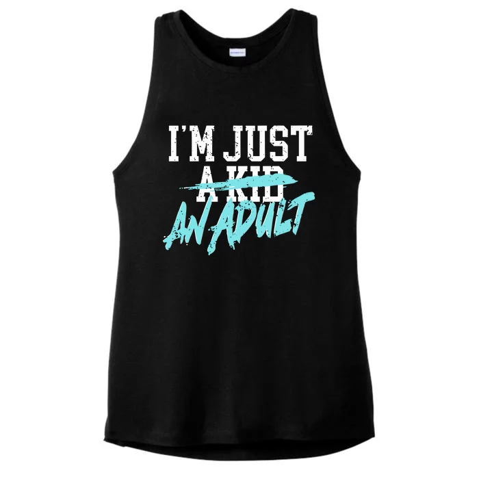 Simple Plan Im Just And Life Is A Nightmare Ladies Tri-Blend Wicking Tank