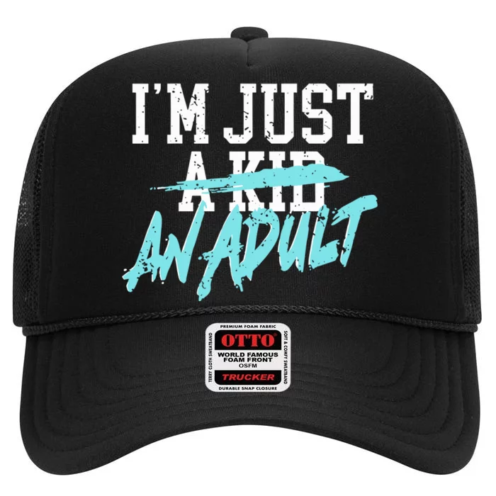 Simple Plan Im Just And Life Is A Nightmare High Crown Mesh Trucker Hat