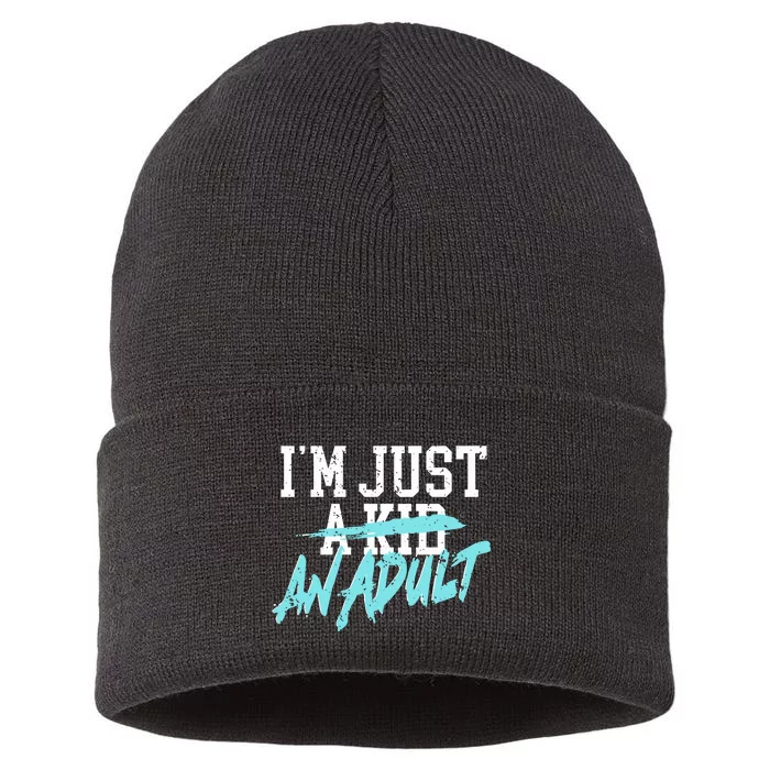 Simple Plan Im Just And Life Is A Nightmare Sustainable Knit Beanie