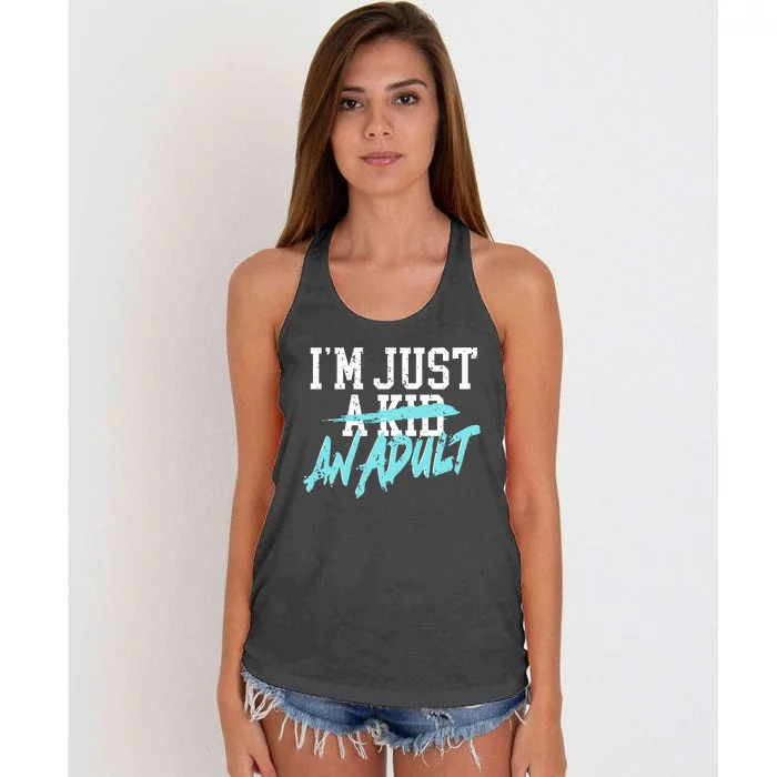 Simple Plan Im Just And Life Is A Nightmare Women's Knotted Racerback Tank