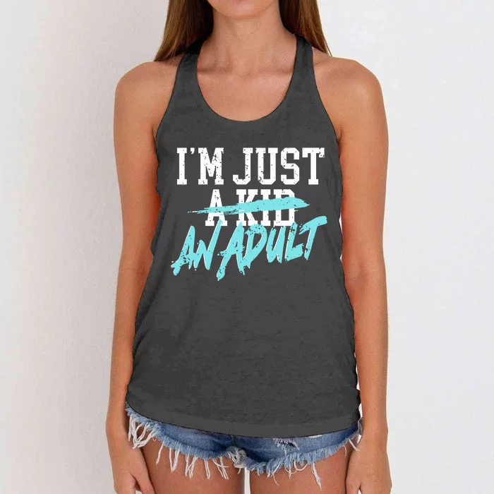 Simple Plan Im Just And Life Is A Nightmare Women's Knotted Racerback Tank