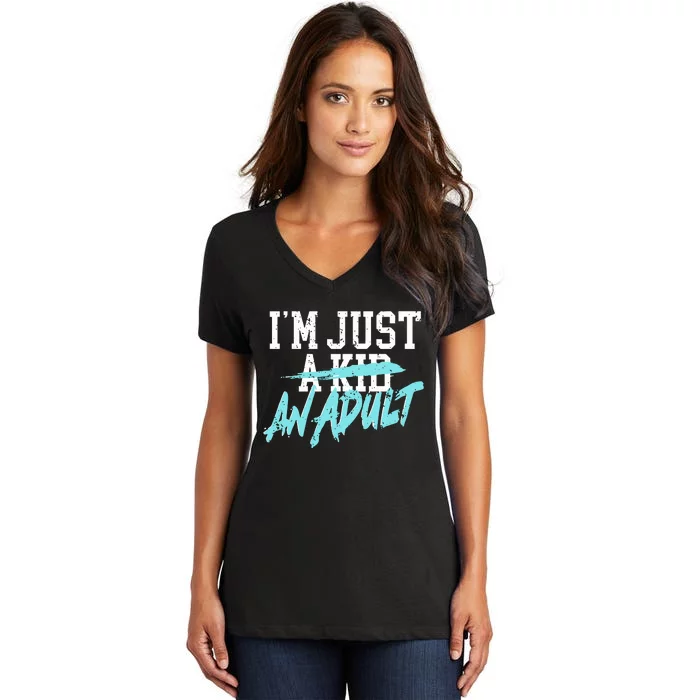 Simple Plan Im Just And Life Is A Nightmare Women's V-Neck T-Shirt