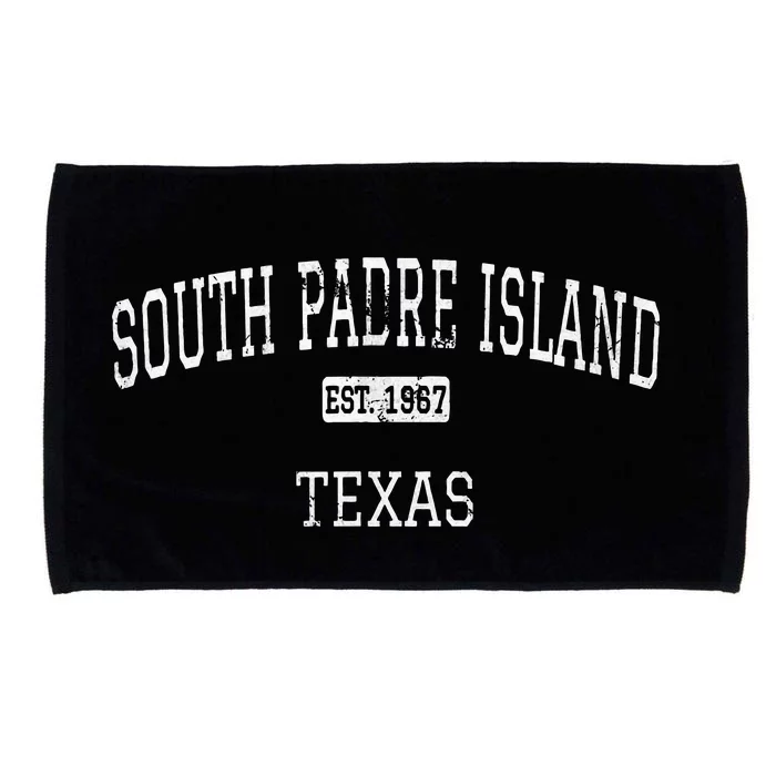 South Padre Island Texas Tx Vintage Microfiber Hand Towel