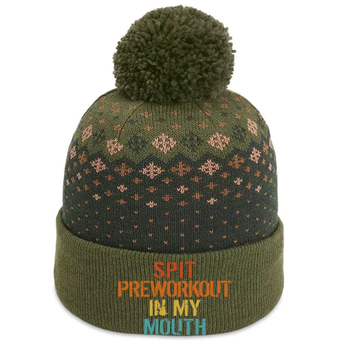 Spit Preworkout In My Mouth The Baniff Cuffed Pom Beanie