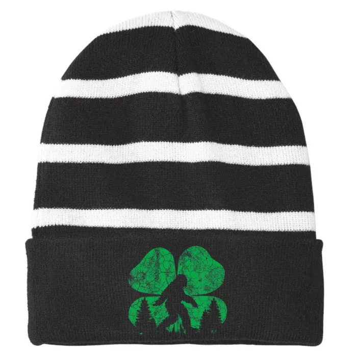 Saint Paddys Irish Striped Beanie with Solid Band