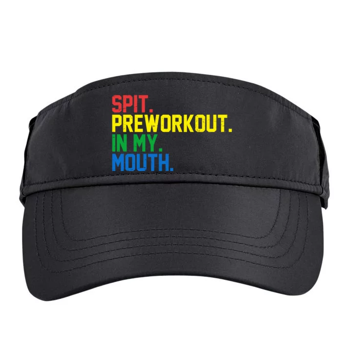 Spit Preworkout In My Mouth Retro Color Adult Drive Performance Visor