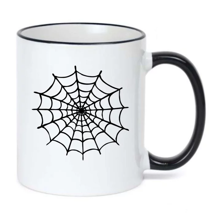 Spider Web Halloween Black Color Changing Mug