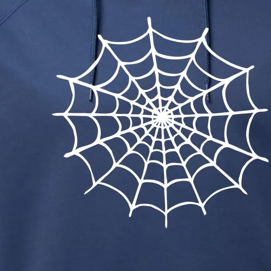 Spider Web Halloween Performance Fleece Hoodie