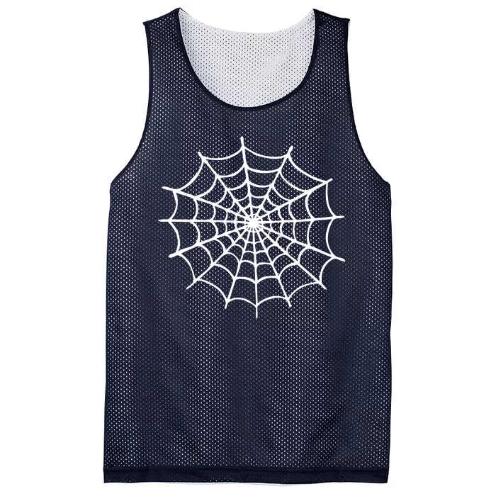 Spider Web Halloween Mesh Reversible Basketball Jersey Tank