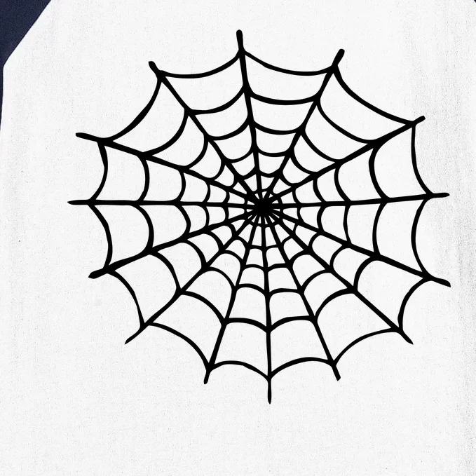 Spider Web Halloween Baseball Sleeve Shirt