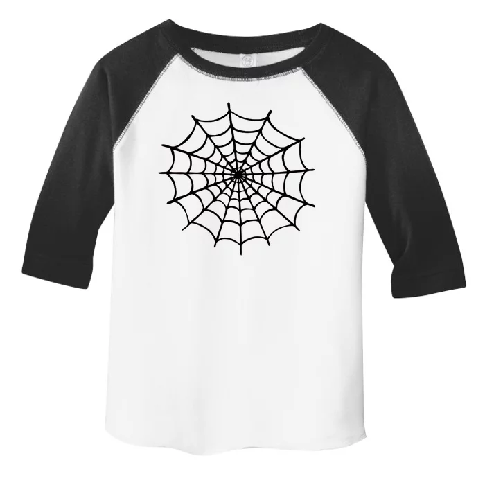 Spider Web Halloween Toddler Fine Jersey T-Shirt