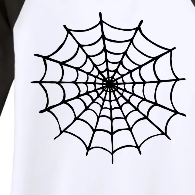 Spider Web Halloween Women's Tri-Blend 3/4-Sleeve Raglan Shirt