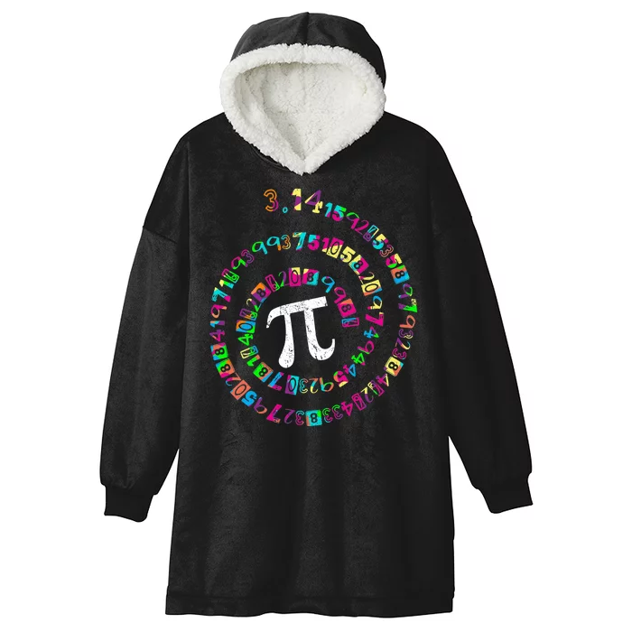 Spiral PI Day 3.14 Hooded Wearable Blanket