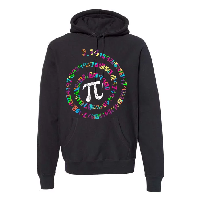 Spiral PI Day 3.14 Premium Hoodie