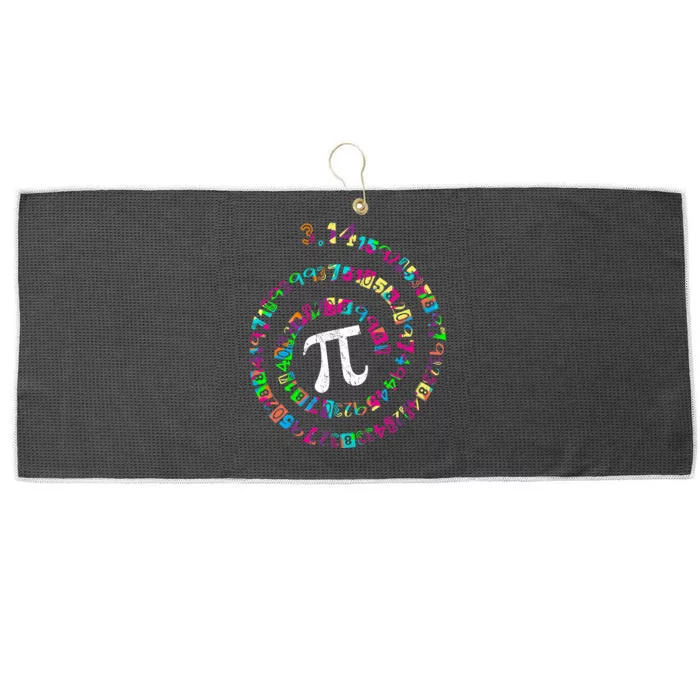 Spiral PI Day 3.14 Large Microfiber Waffle Golf Towel