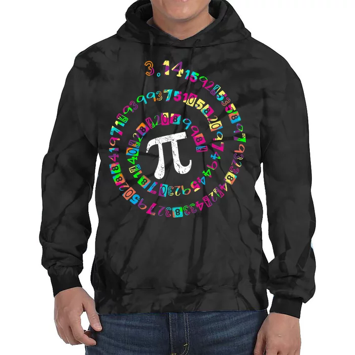 Spiral PI Day 3.14 Tie Dye Hoodie