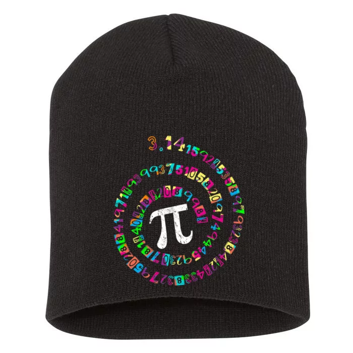 Spiral PI Day 3.14 Short Acrylic Beanie