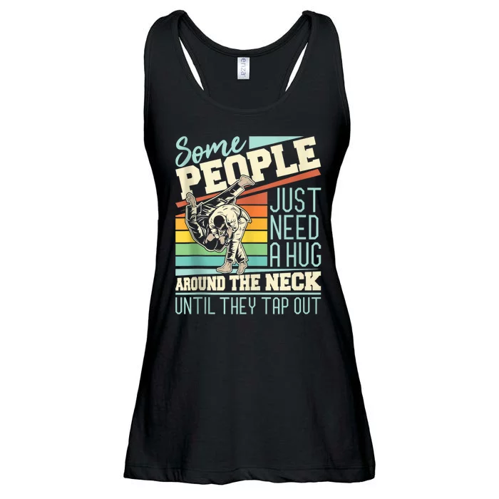 Some People Just Need A Hug Mma Bjj Ladies Essential Flowy Tank