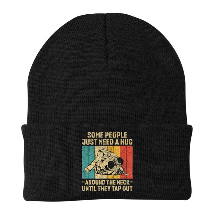 Some People Just Need A Hug Vintage Bjj Brazilian Knit Cap Winter Beanie