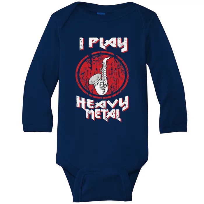 Saxophone Player Jazz Music Big Band Saxophone Baby Long Sleeve Bodysuit